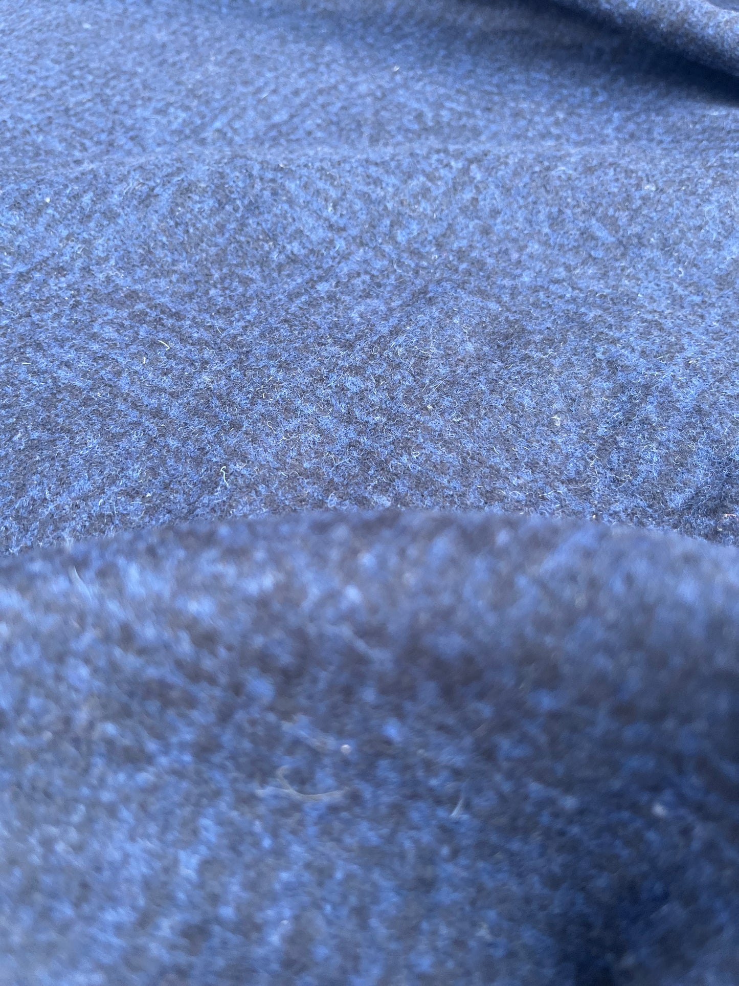 JUSTIN 013 boiled wool check navy/cobalt