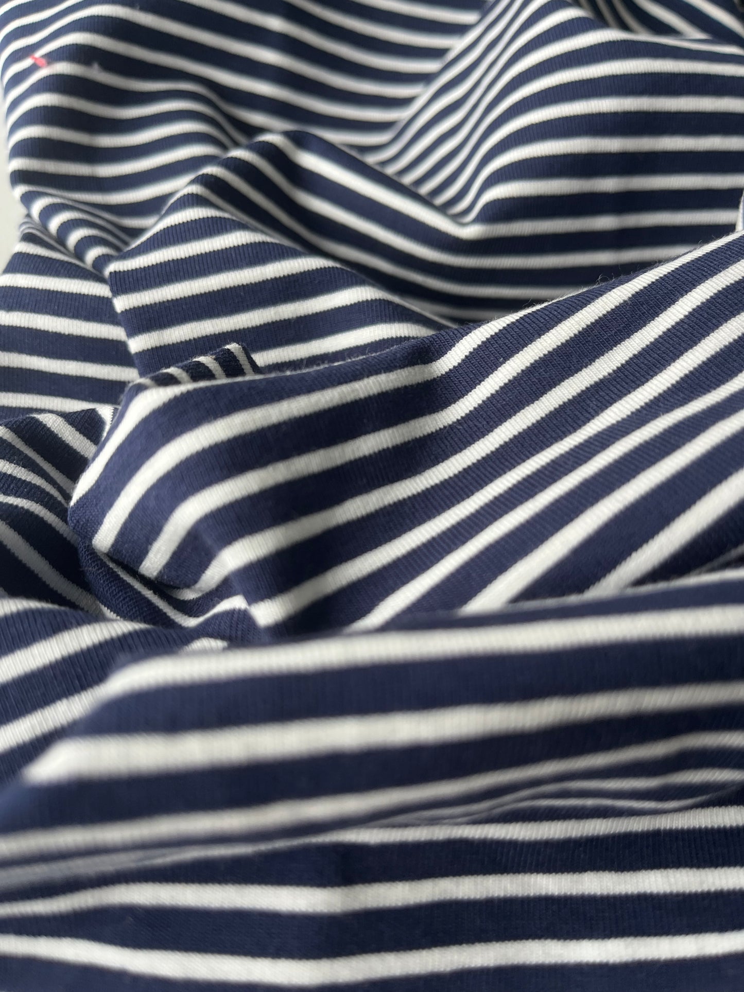 ALESSIA 022 cotton jersey stripes navy/white