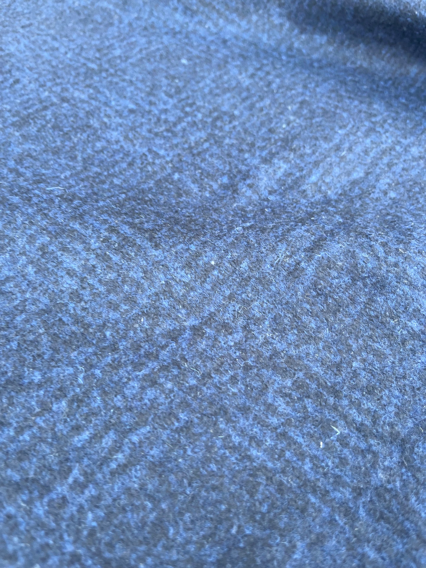JUSTIN 013 boiled wool check navy/cobalt
