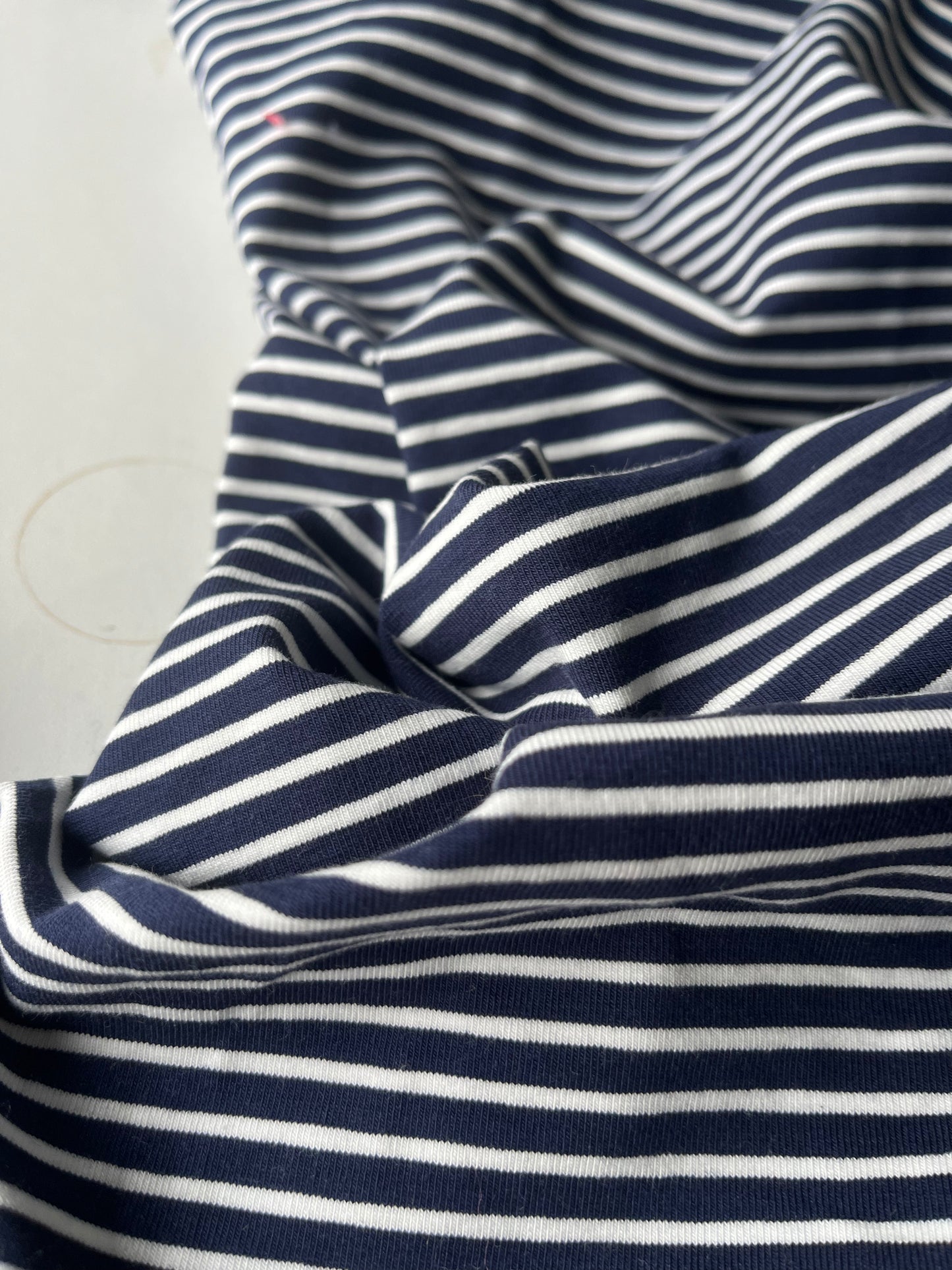 ALESSIA 022 cotton jersey stripes navy/white