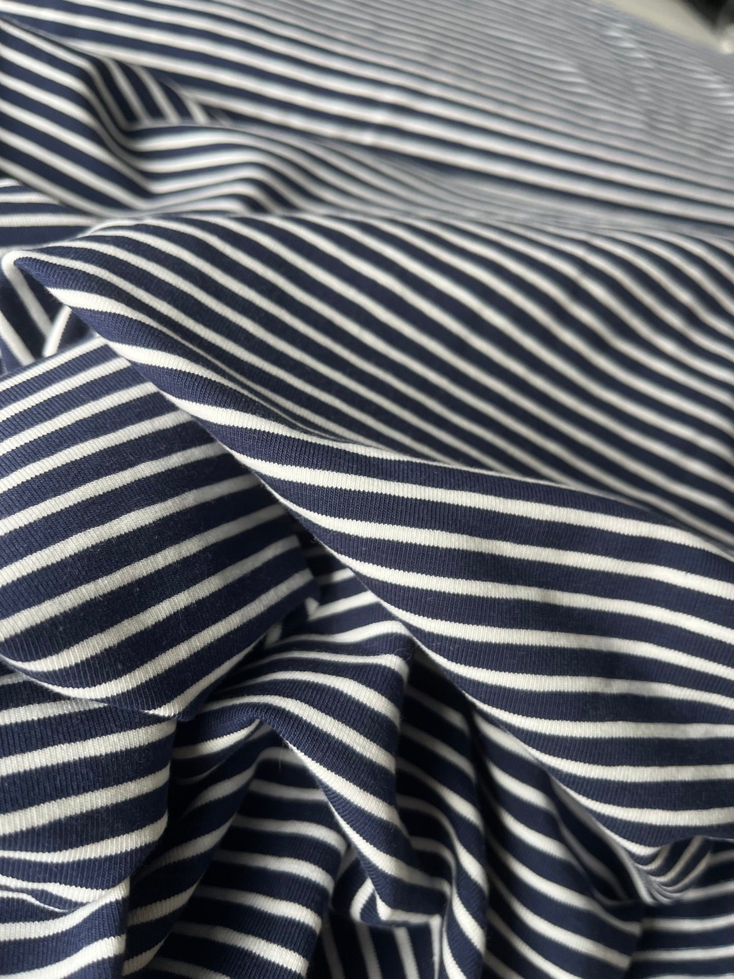 ALESSIA 022 cotton jersey stripes navy/white