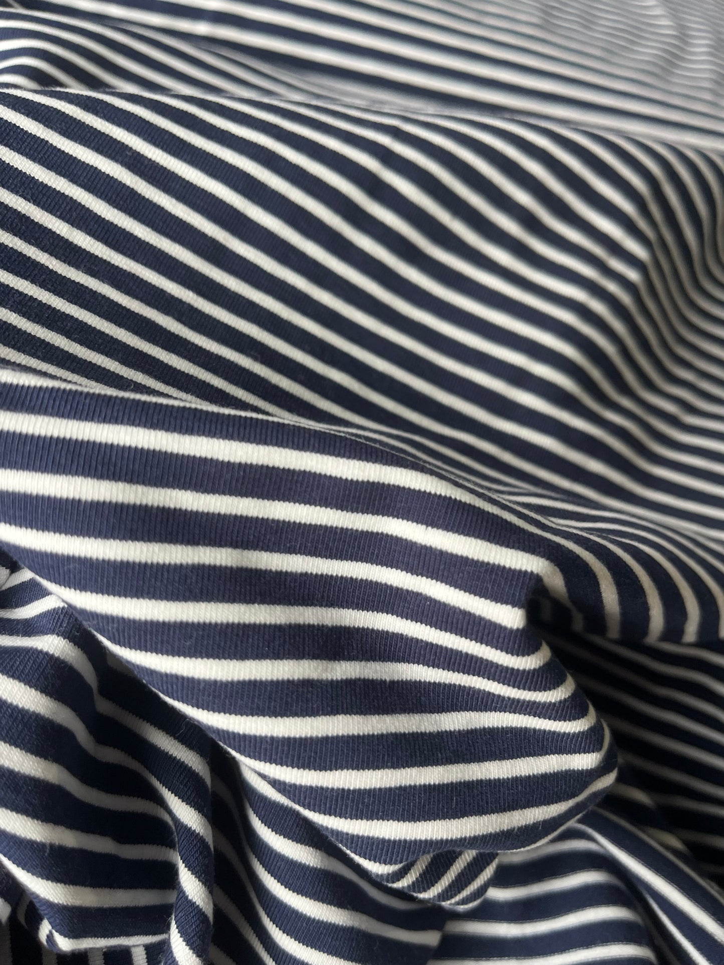 ALESSIA 022 cotton jersey stripes navy/white