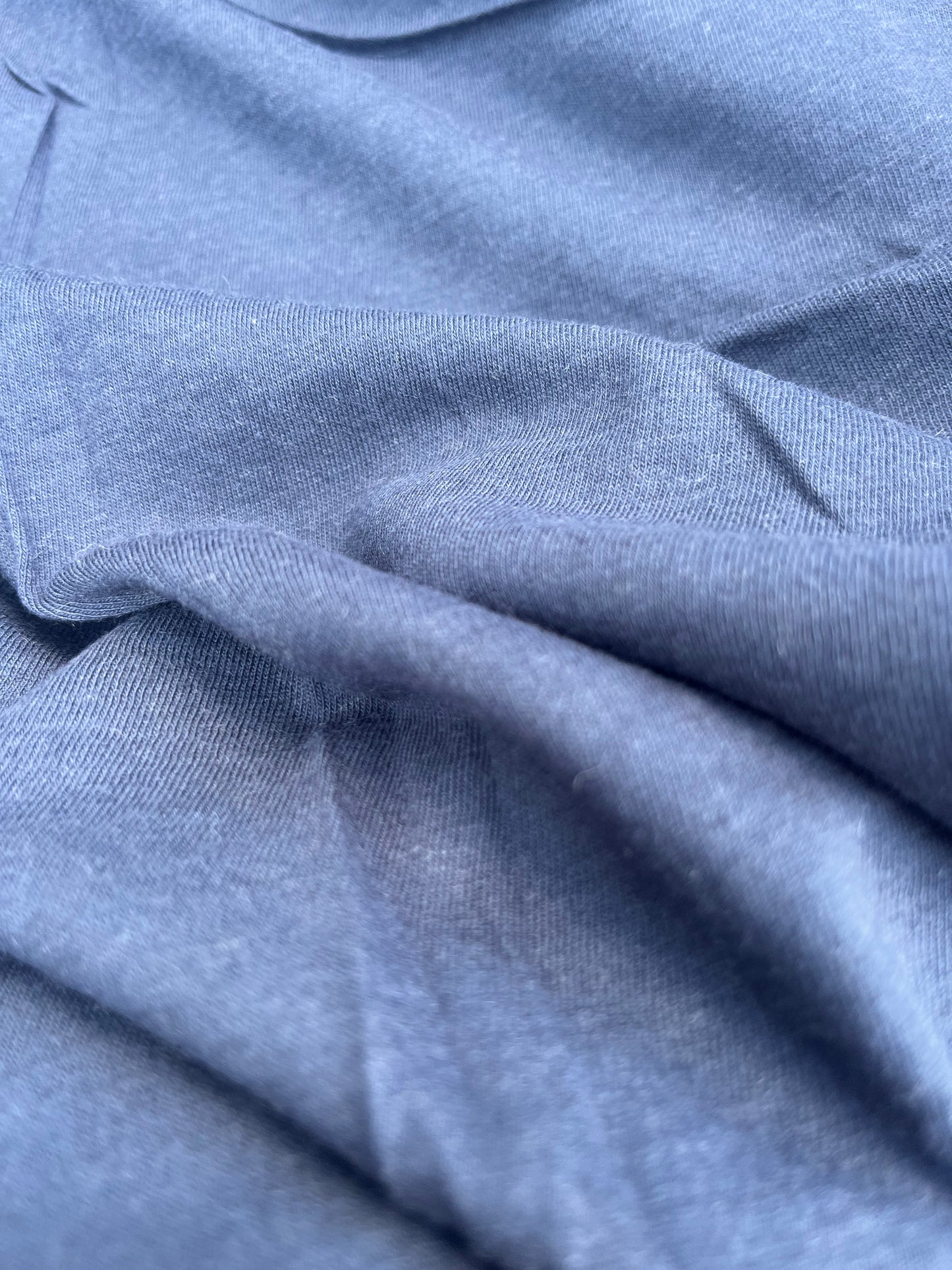 JUSTIN 014 cotton wool jersey washed indigo