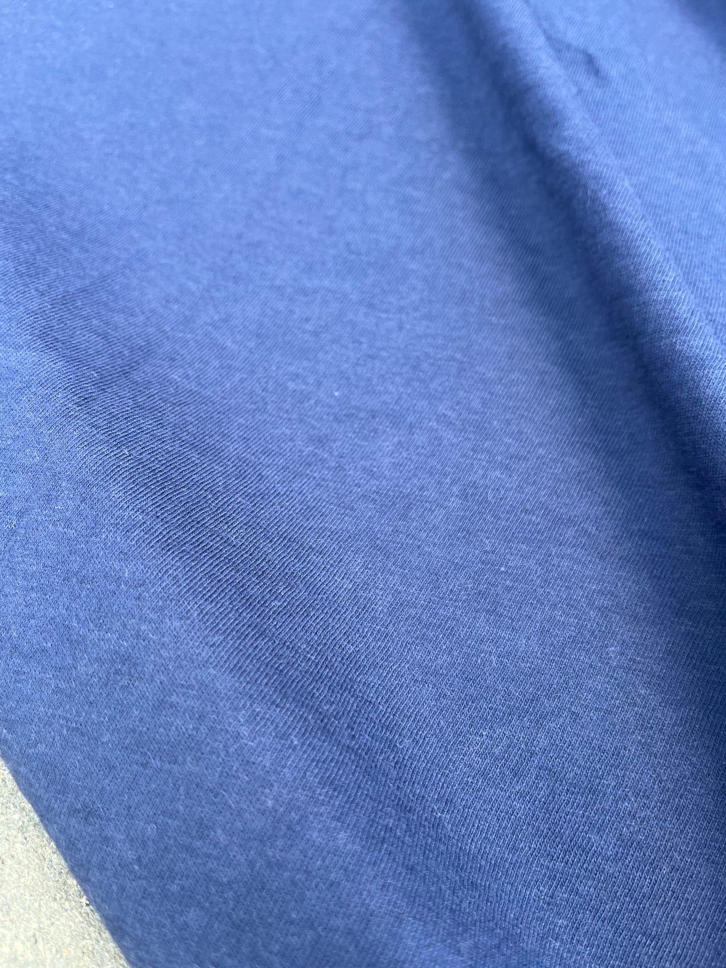 JUSTIN 014 cotton wool jersey washed indigo