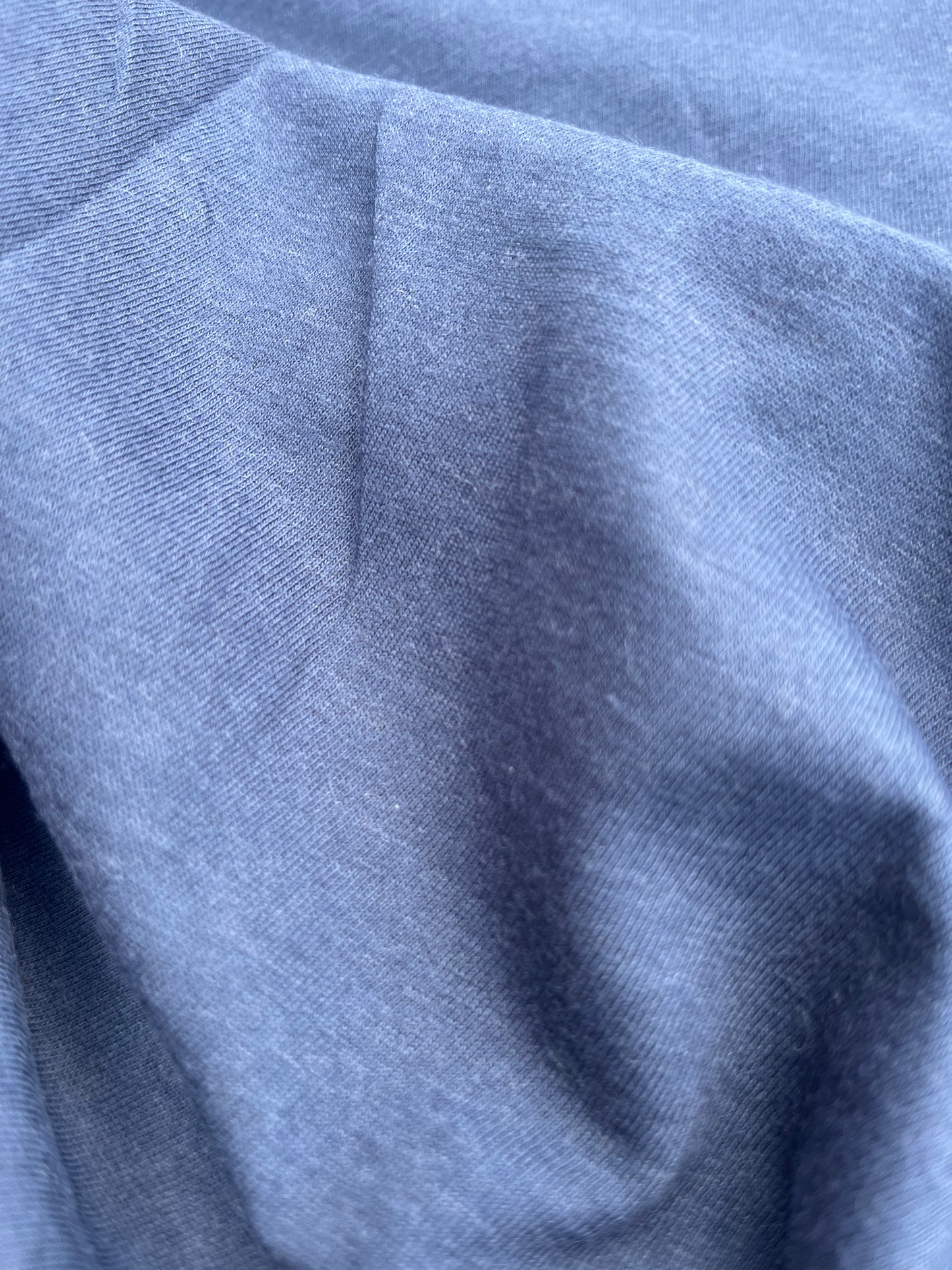 JUSTIN 014 cotton wool jersey washed indigo