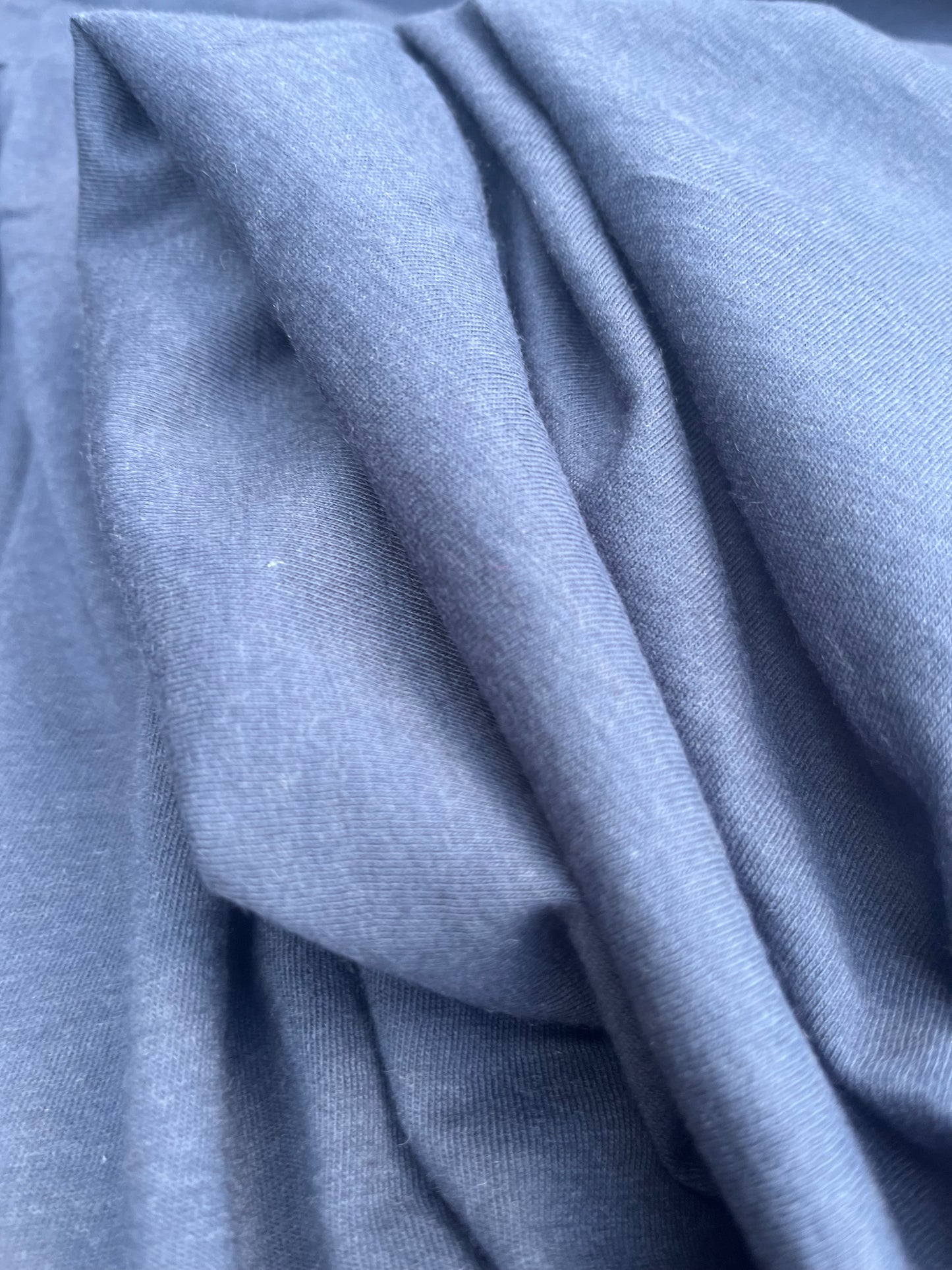 JUSTIN 014 cotton wool jersey washed indigo