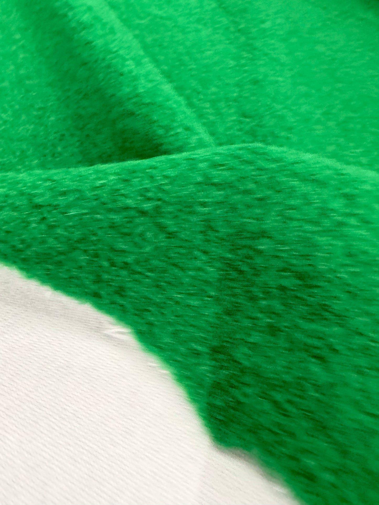 TASHA 020 grass green boiled wool with fused lining