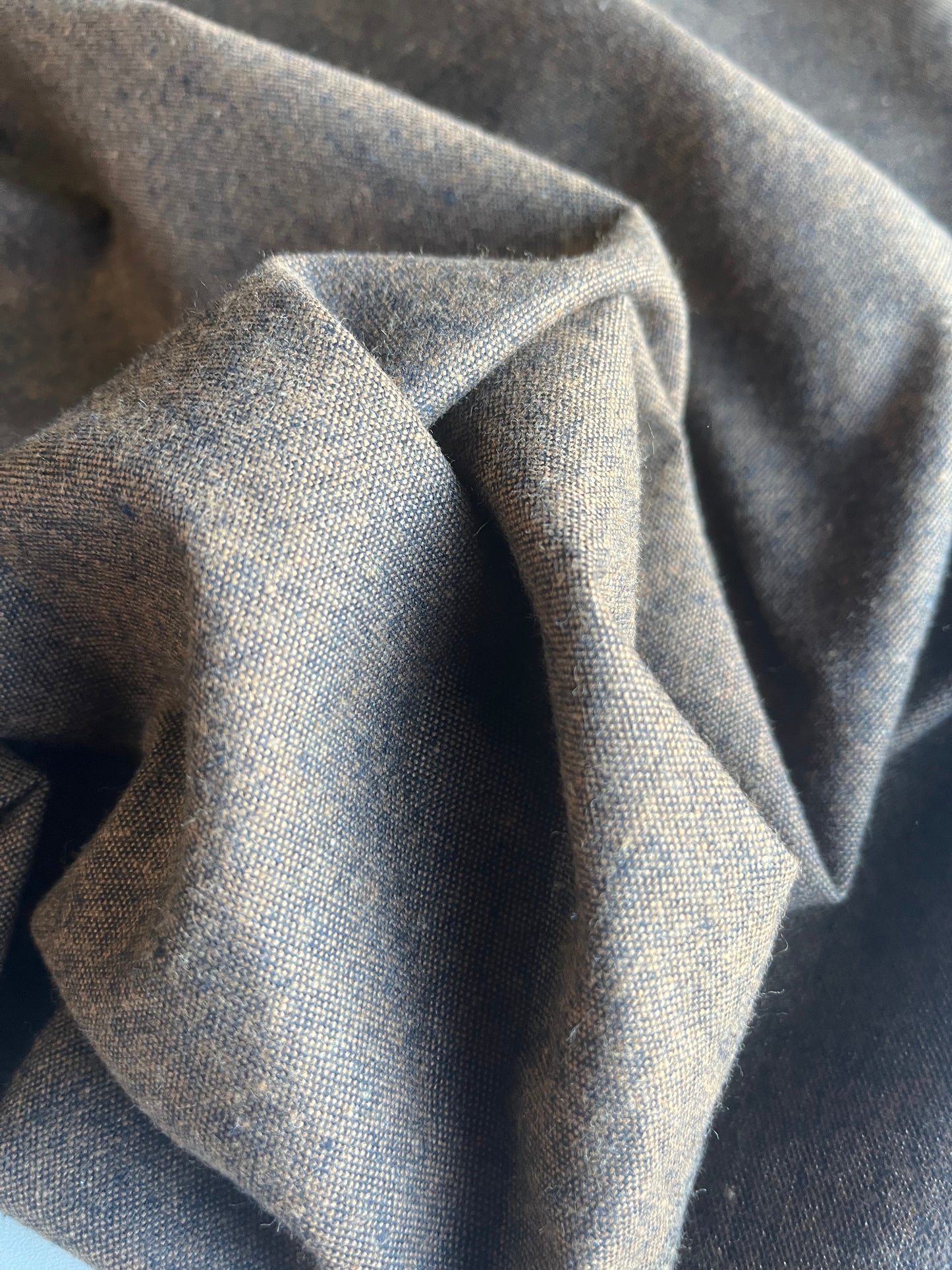 KAREN 011 cotton flannel brown/camel