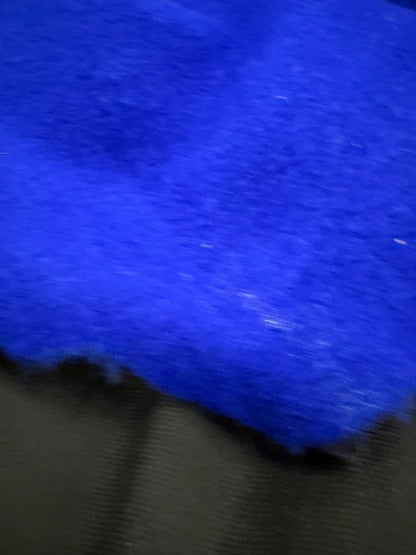 TASHA 021 electric blue  boiled wool with fused lining