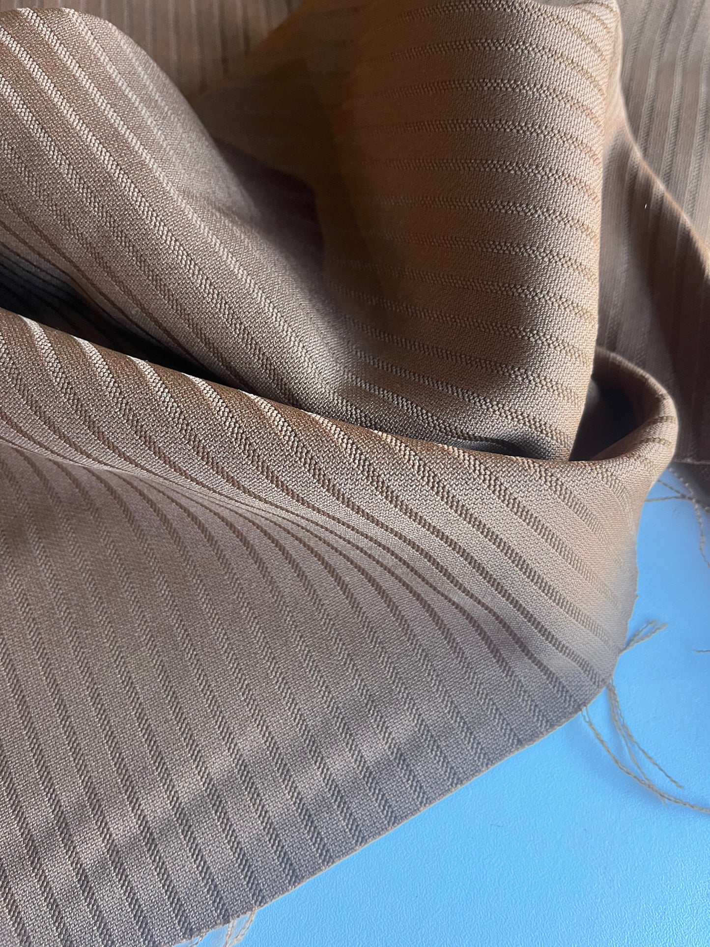 KAREN 012 brown rib poly viscose