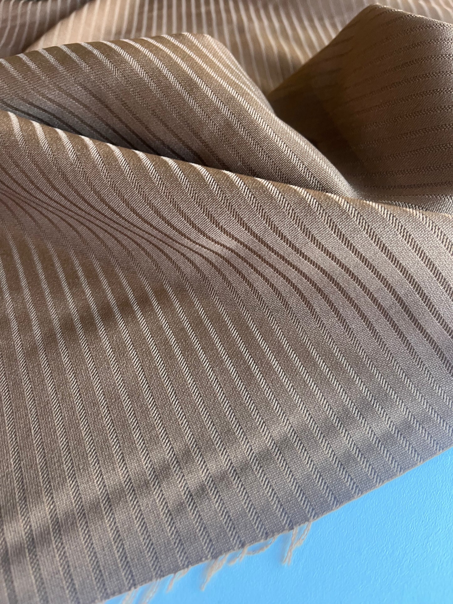 KAREN 012 brown rib poly viscose