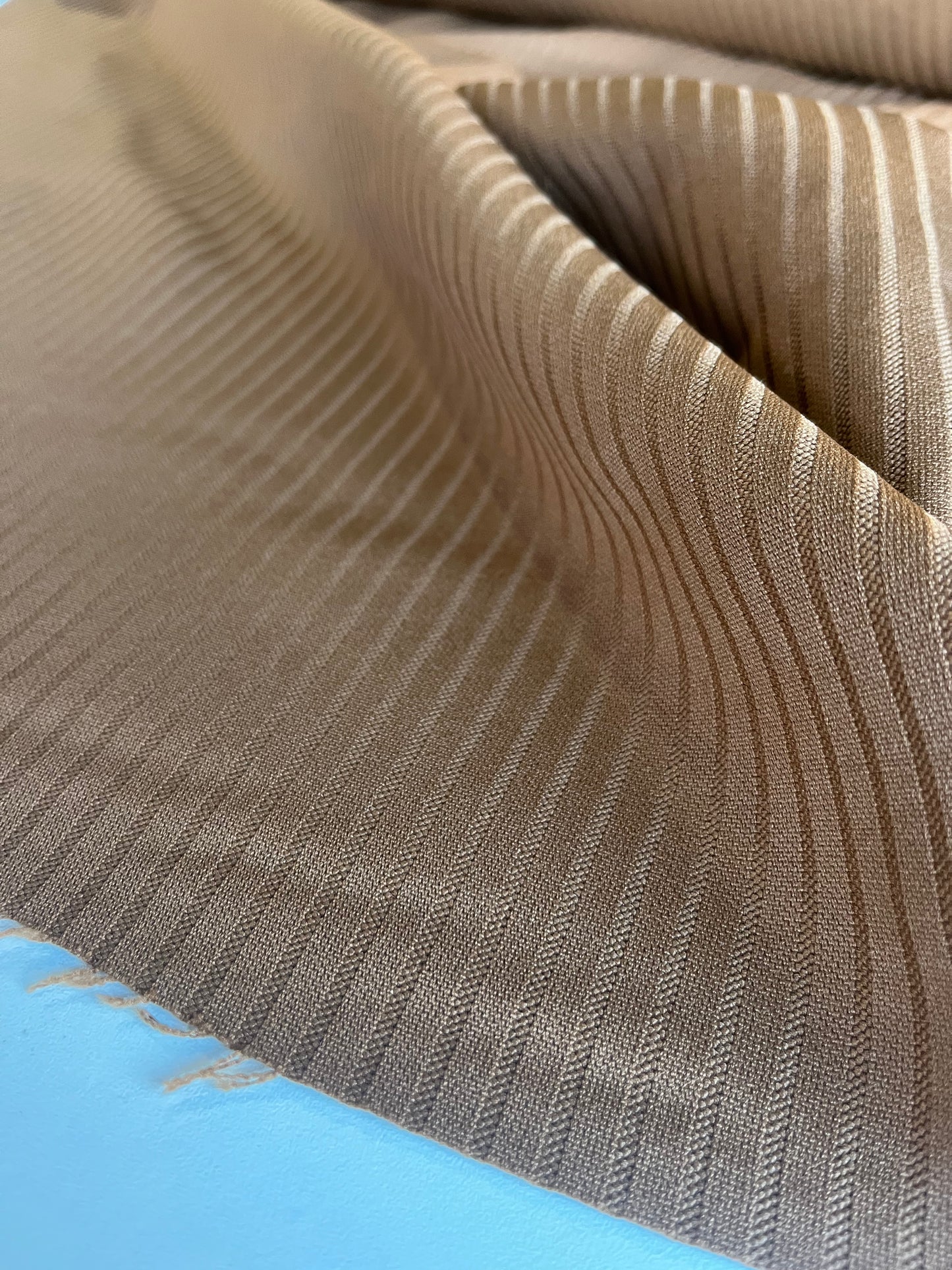 KAREN 012 brown rib poly viscose