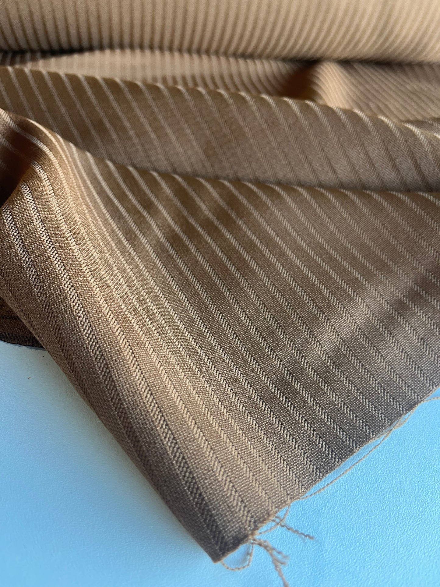 KAREN 012 brown rib poly viscose