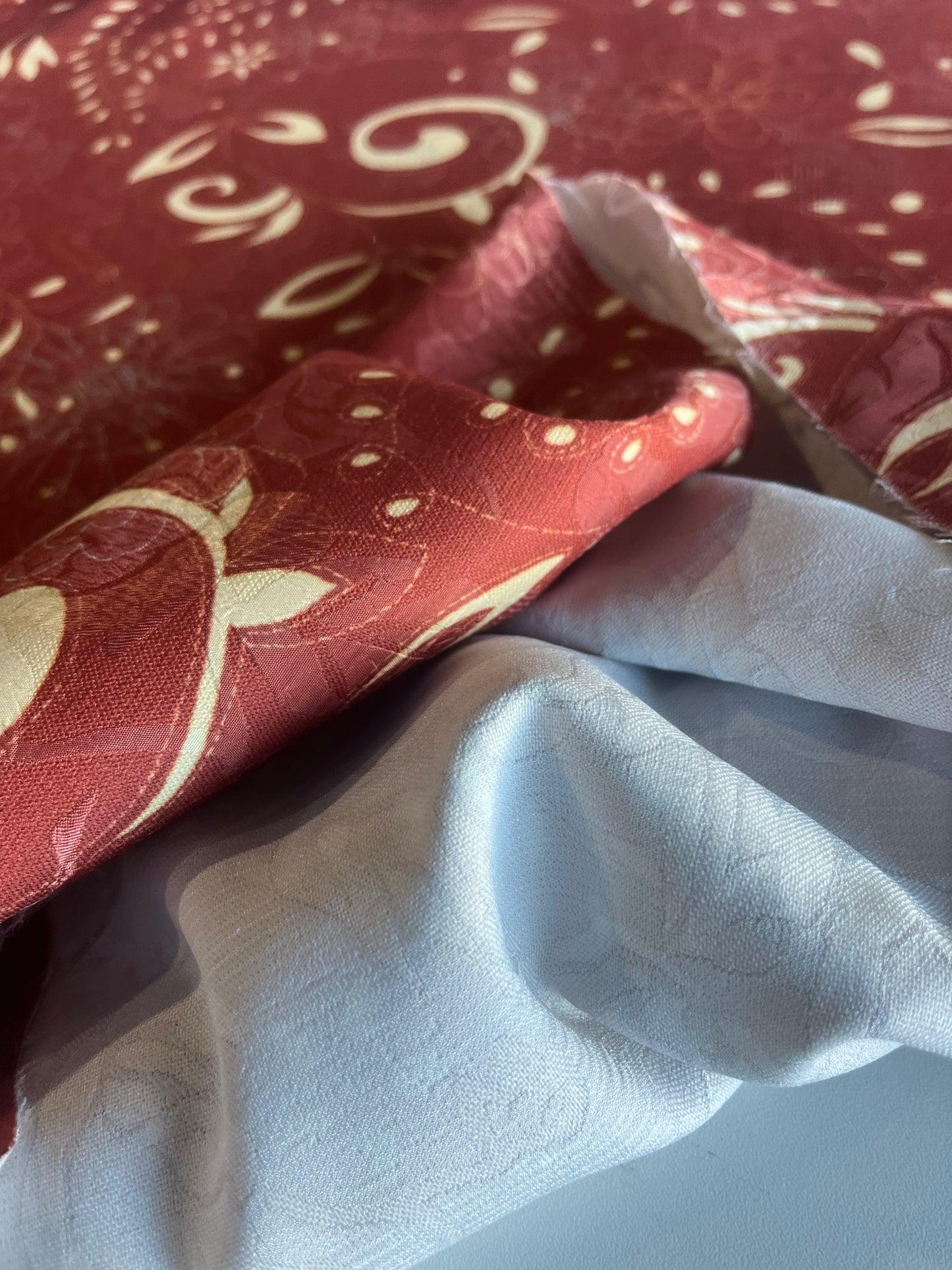 KAREN 013 stretch jacquard with print