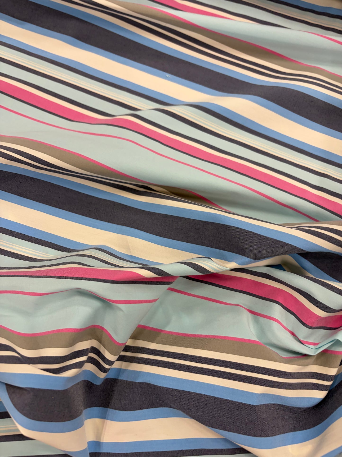 TASHA 025 cotton colourwoven barré striped shirting fabric