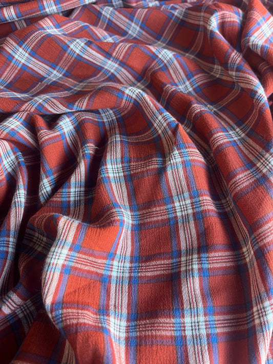 KAREN 014 cotton/viscose check