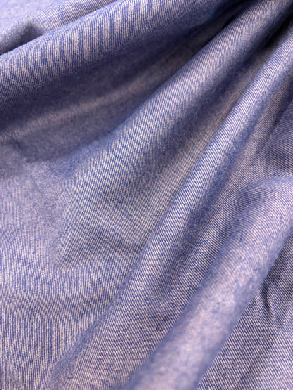 TASHA 026 salmon/navy cotton shirting twill