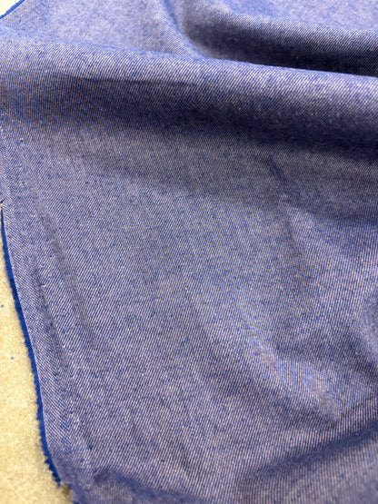TASHA 026 salmon/navy cotton shirting twill