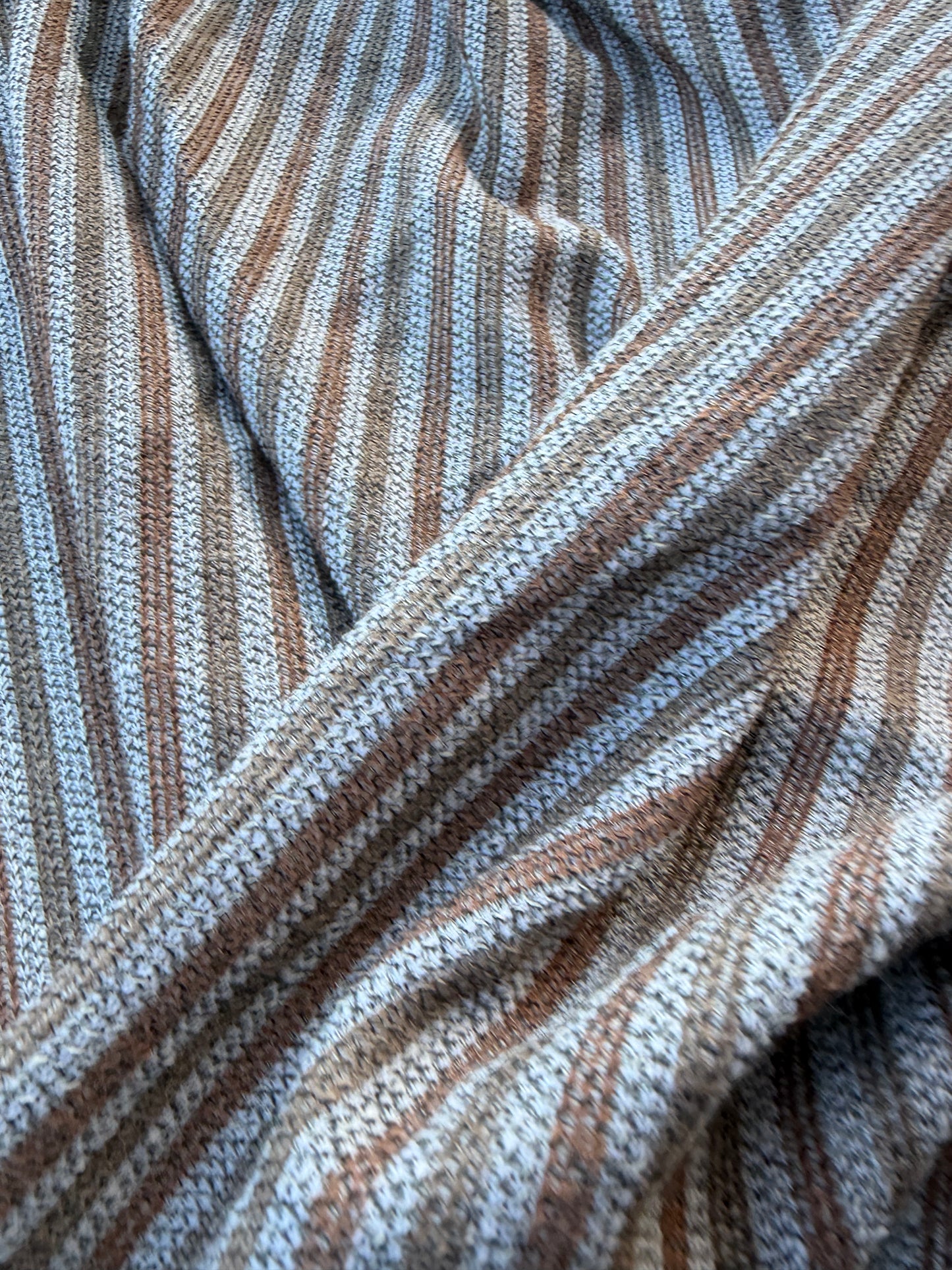 BURNS 006 brown/khaky striped cotton jersey