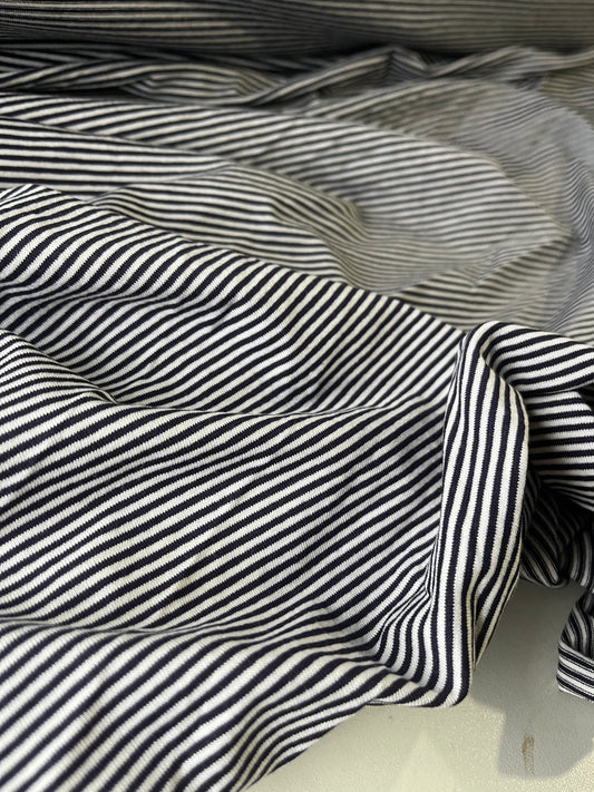 BLUE ZONE 015 cotton jersey pinstripes