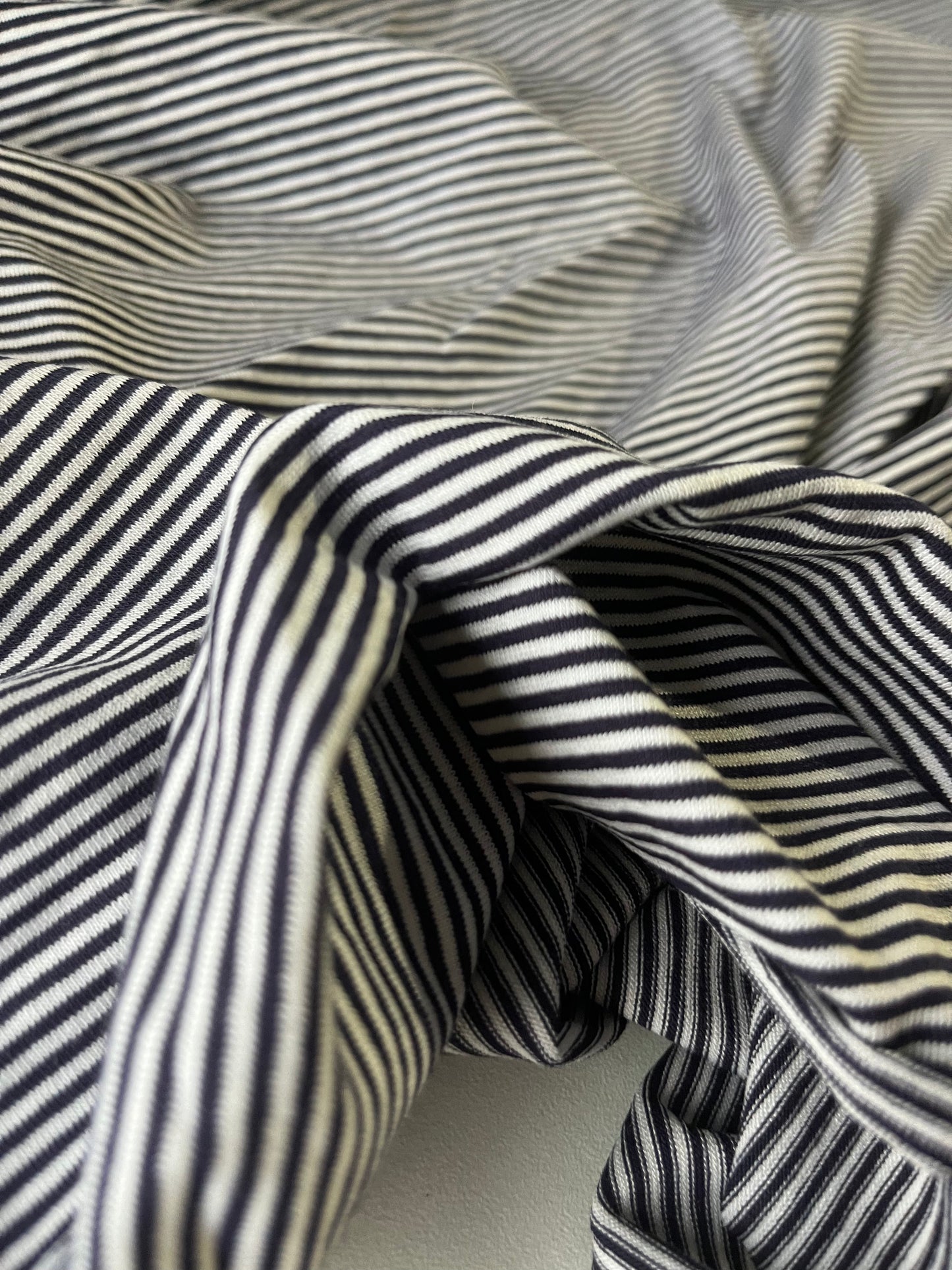 BLUE ZONE 015 cotton jersey pinstripes