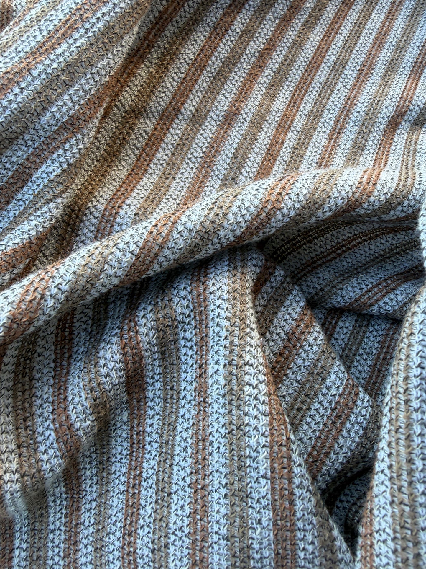 BURNS 006 brown/khaky striped cotton jersey