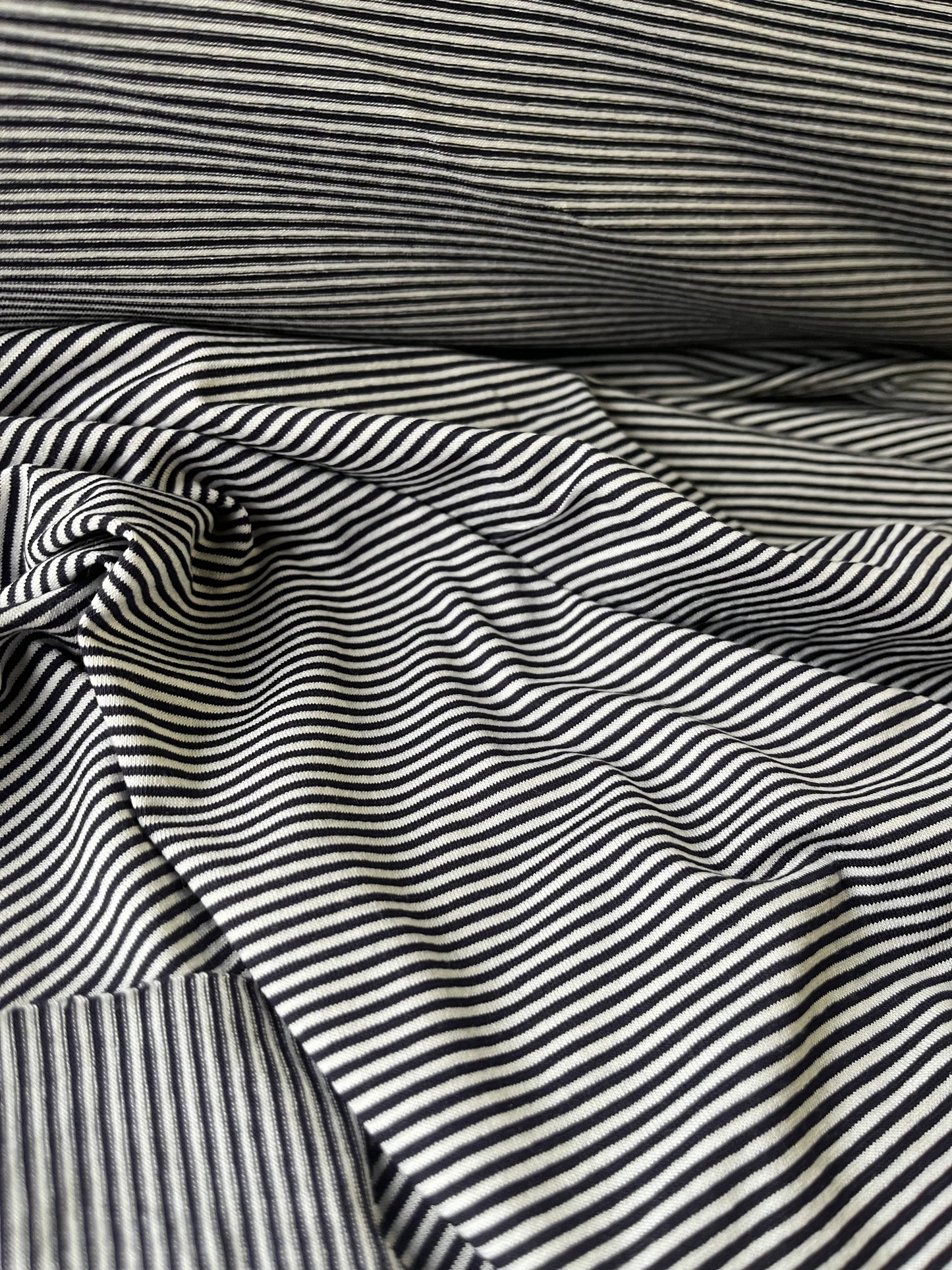BLUE ZONE 015 cotton jersey pinstripes