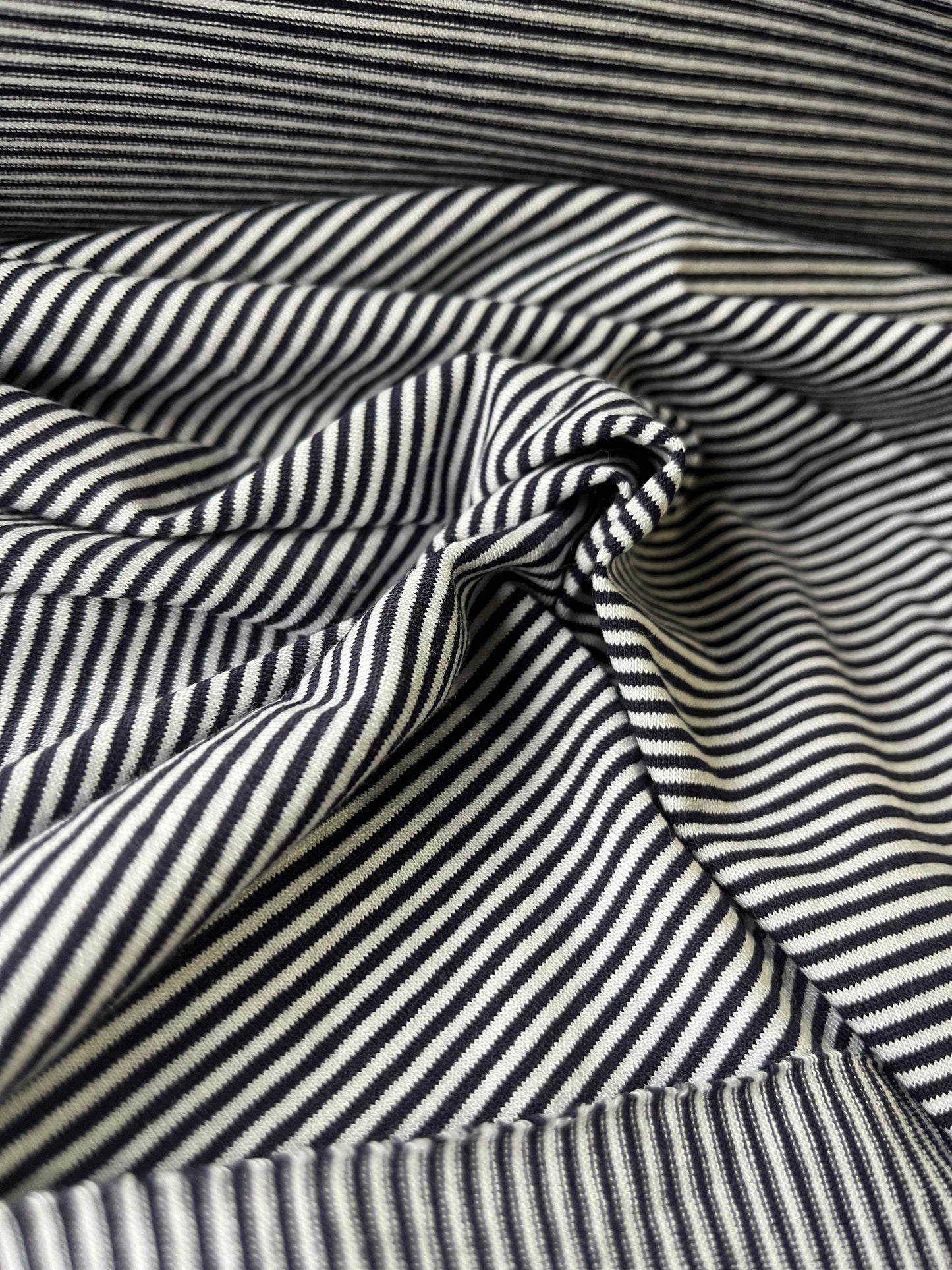 BLUE ZONE 015 cotton jersey pinstripes