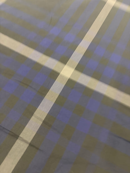 TASHA 028 cotton colourwoven checkered shirting fabric