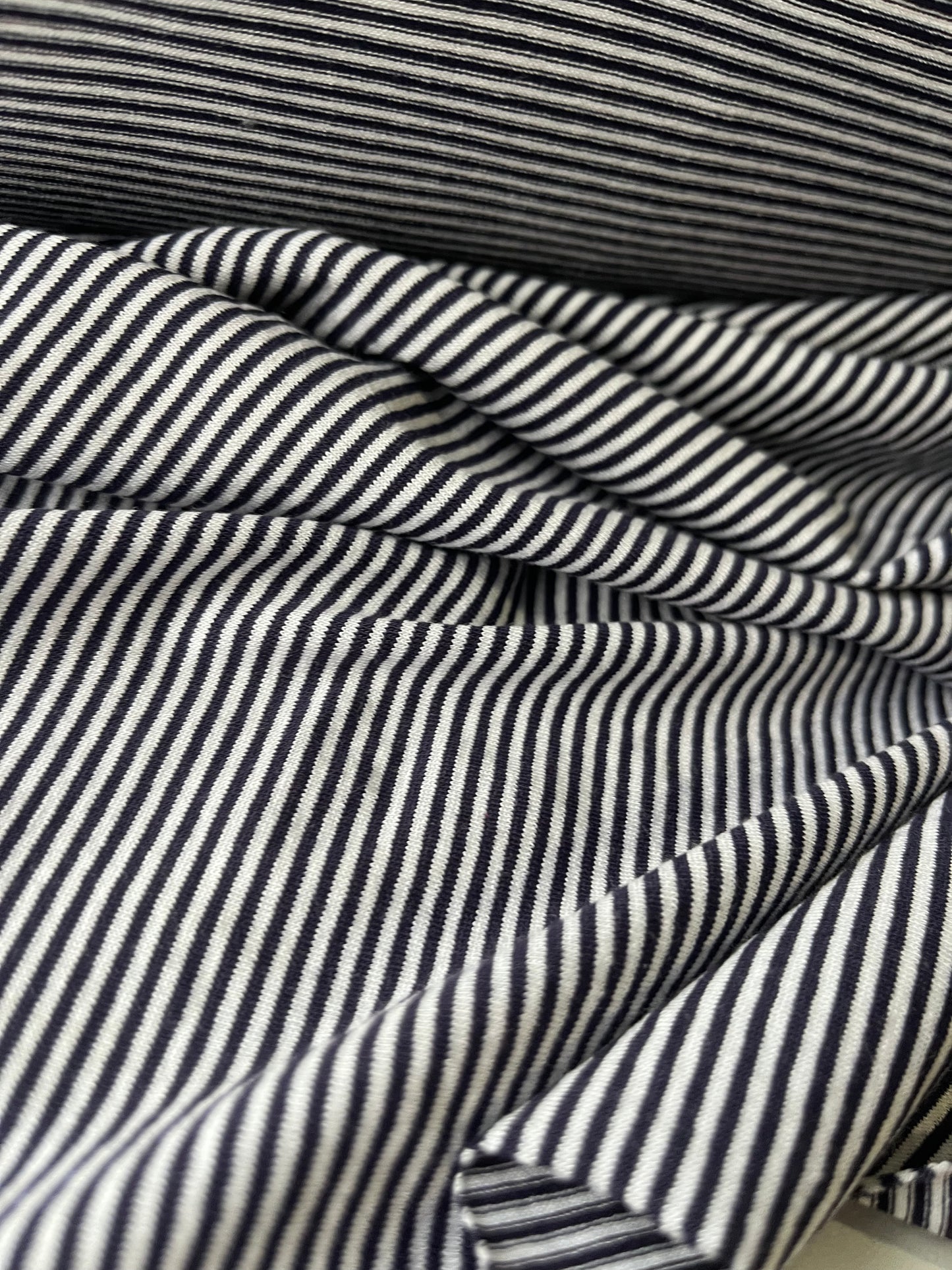 BLUE ZONE 015 cotton jersey pinstripes