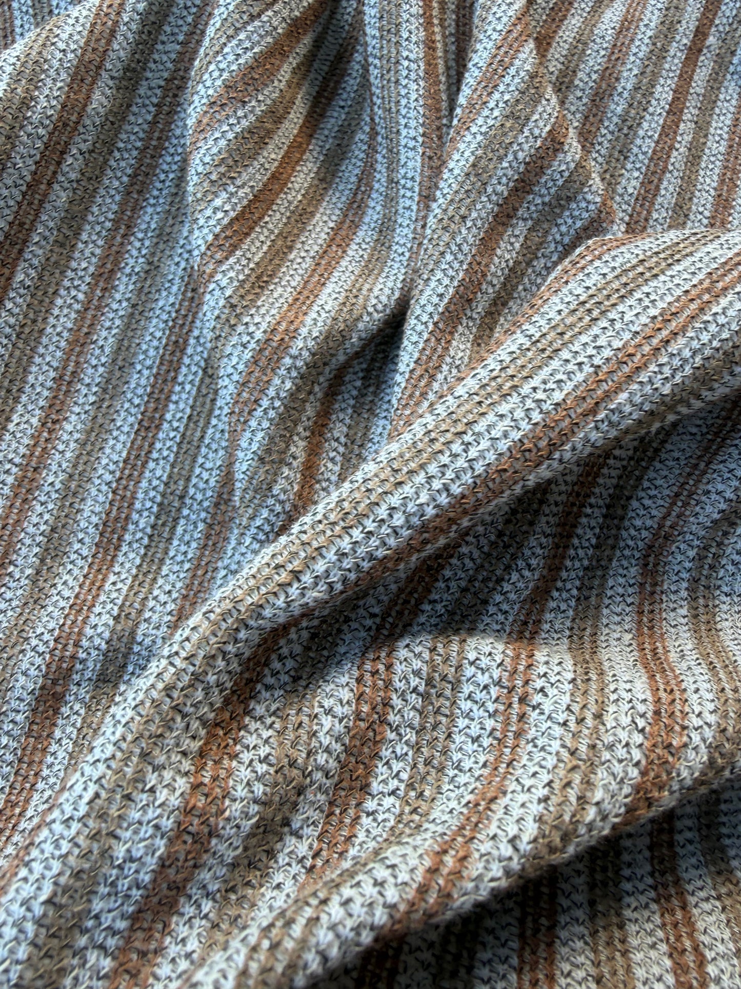 BURNS 006 brown/khaky striped cotton jersey
