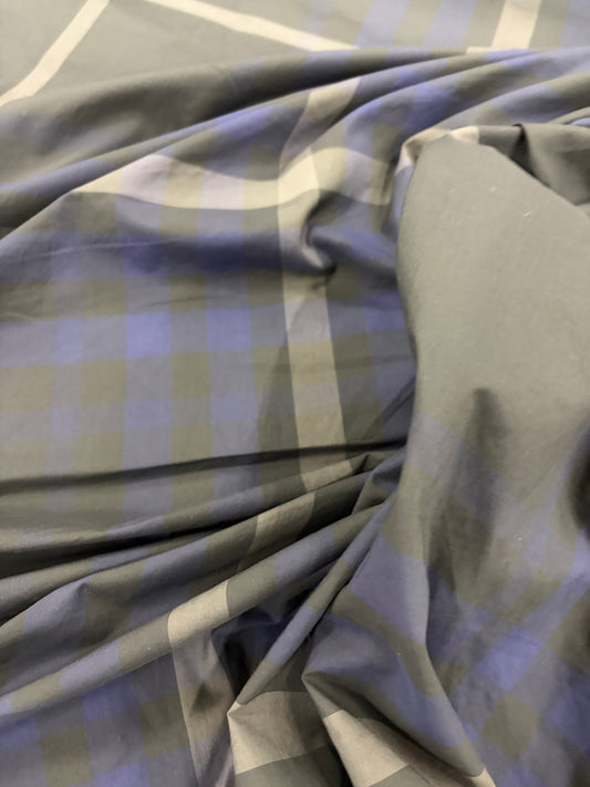 TASHA 028 cotton colourwoven checkered shirting fabric