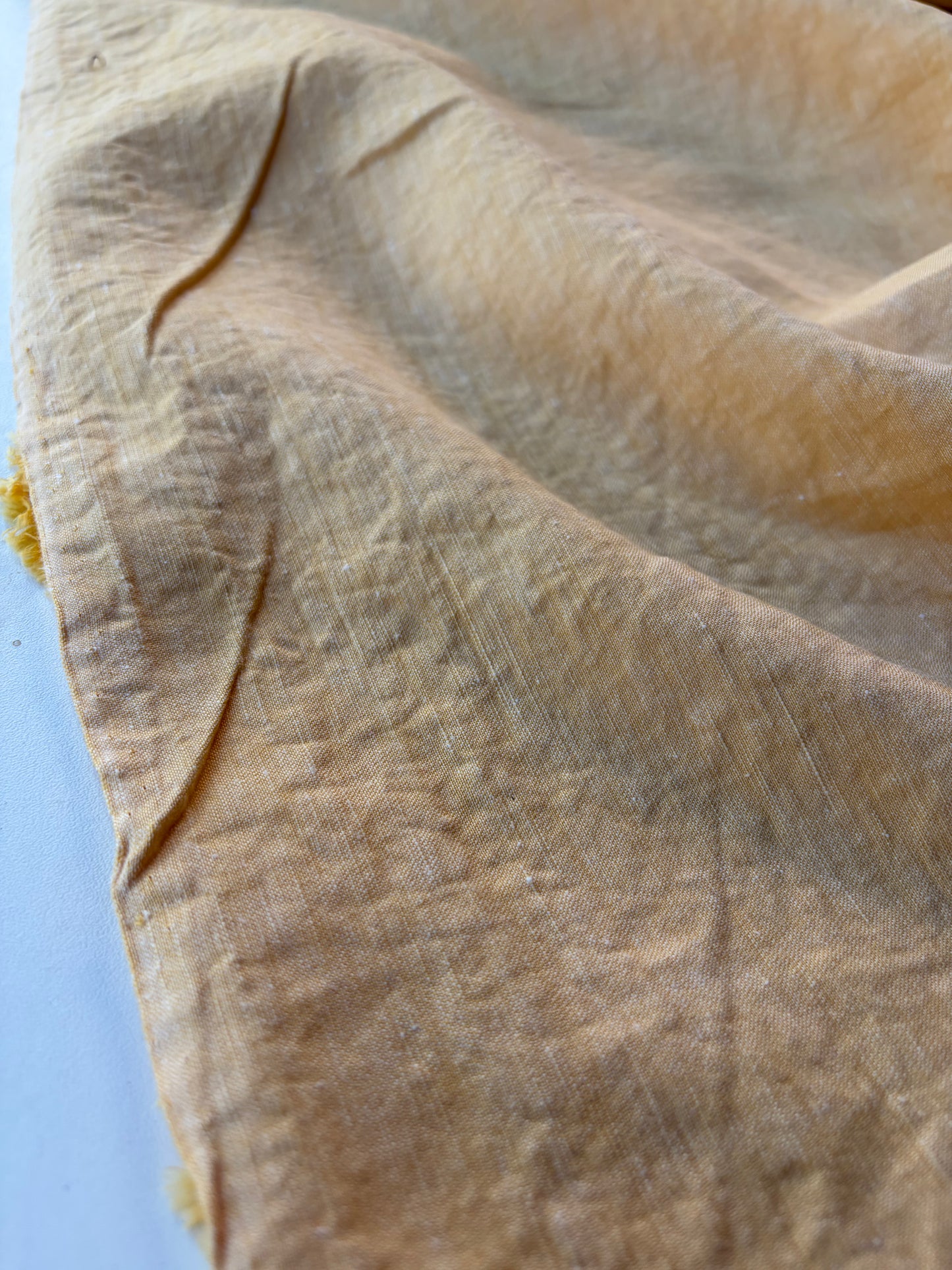 BURNS 007 soft yellow washed linen