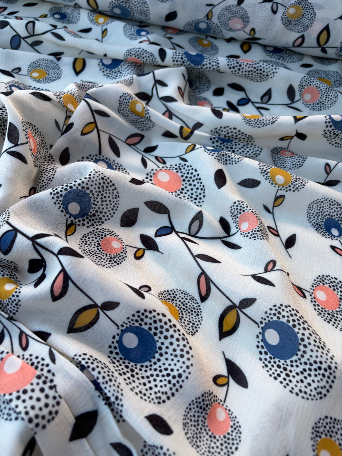 BURNS 008 floral print cotton voile