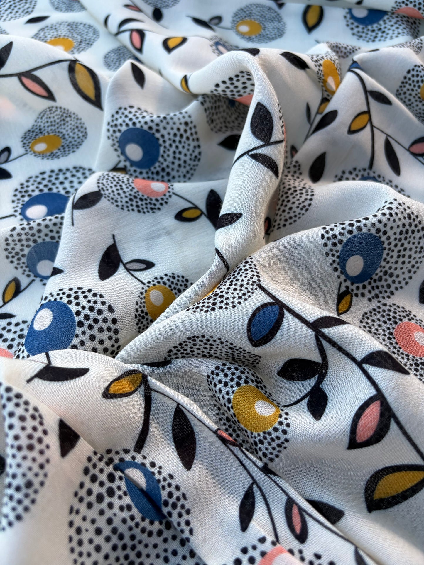 BURNS 008 floral print cotton voile