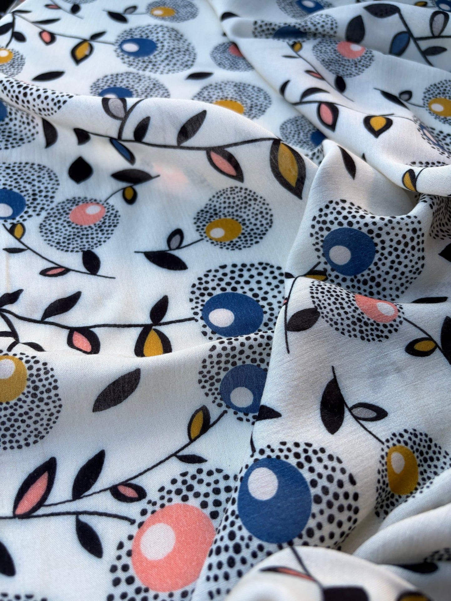 BURNS 008 floral print cotton voile