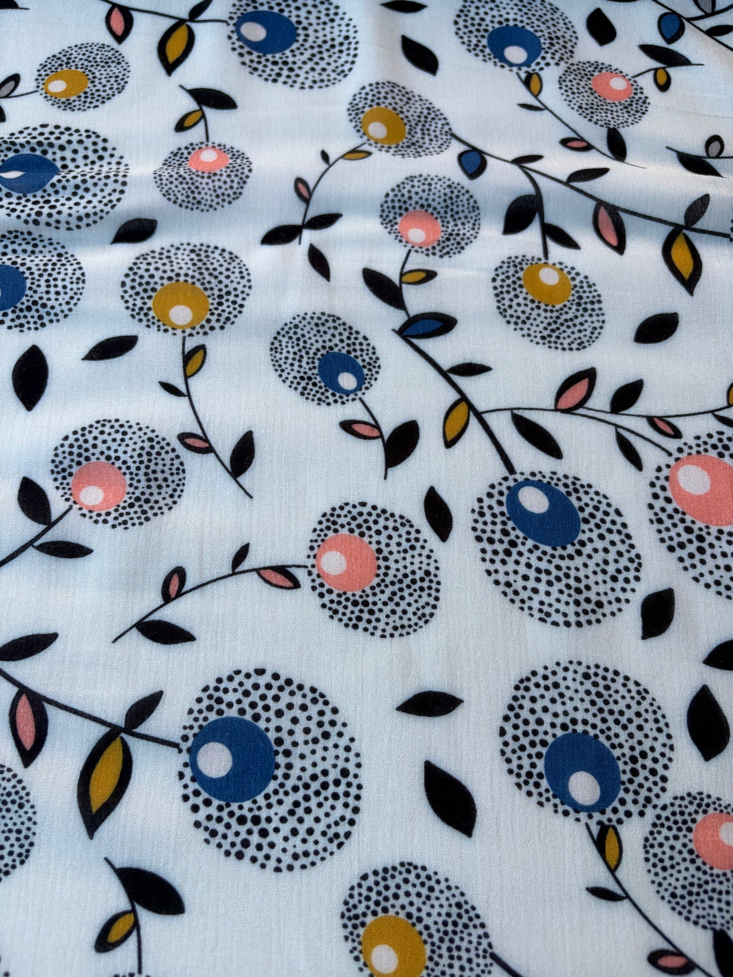 BURNS 008 floral print cotton voile