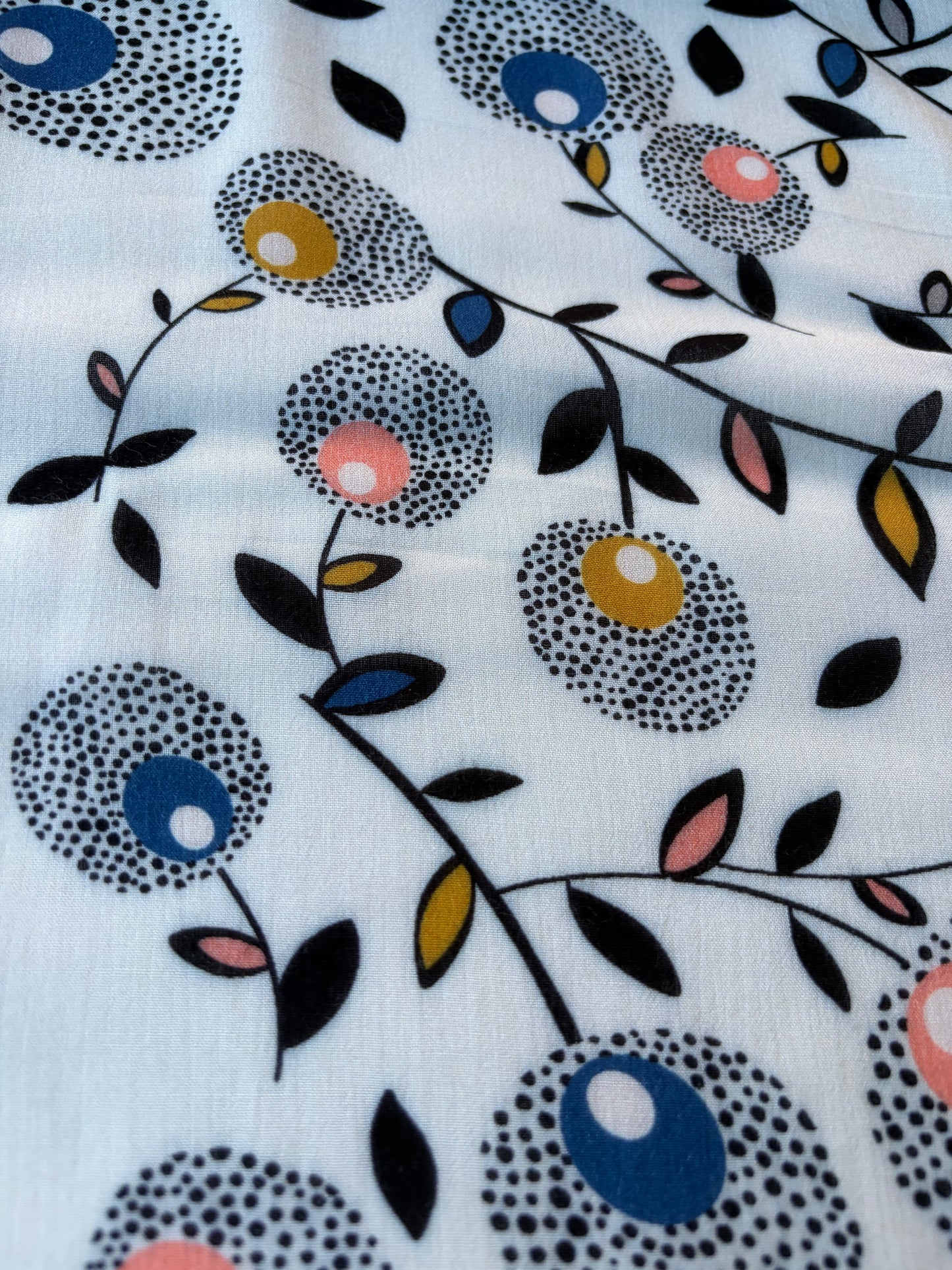 BURNS 008 floral print cotton voile