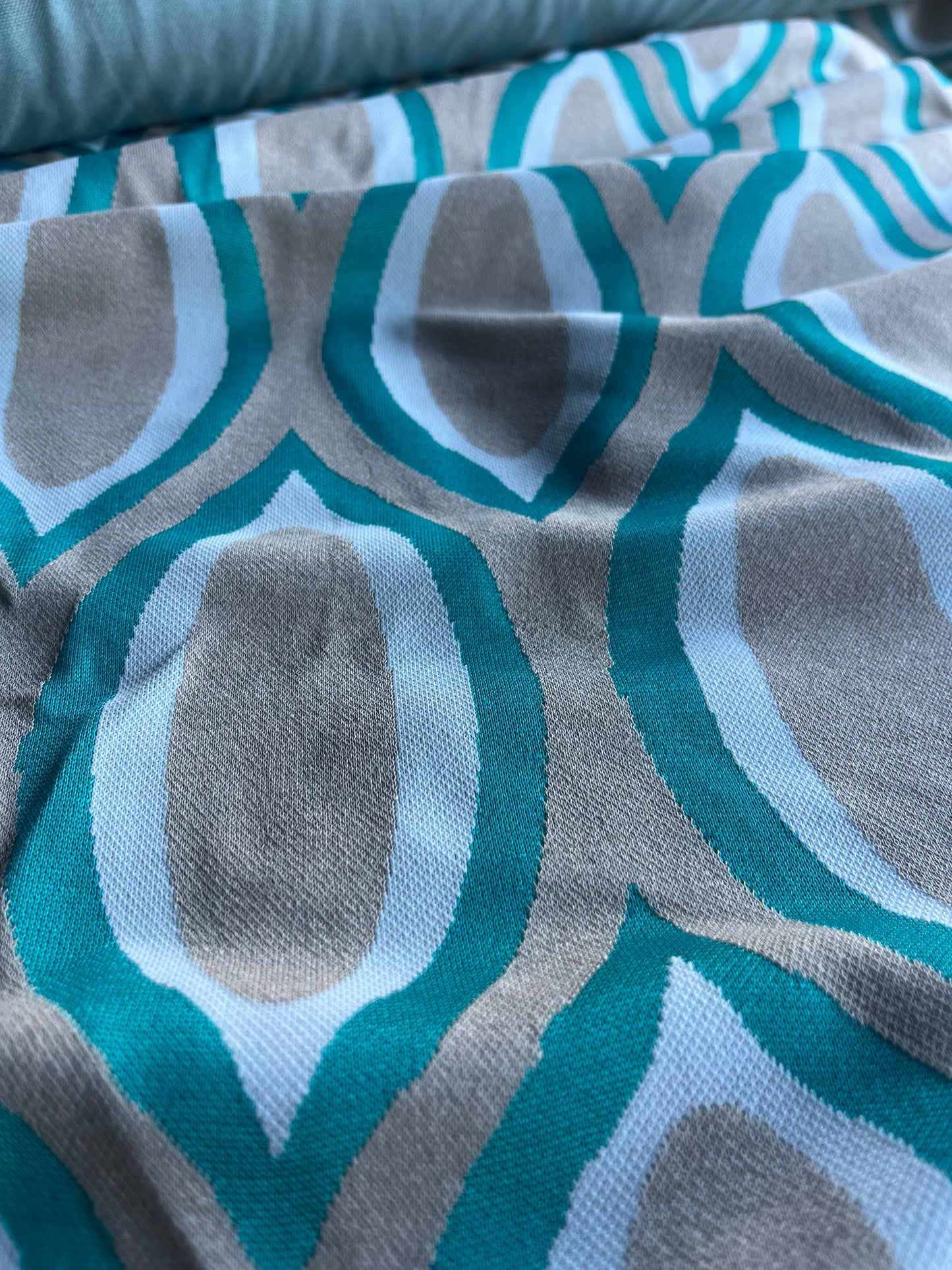 PORTIA 100 jersey jacquard with lurex