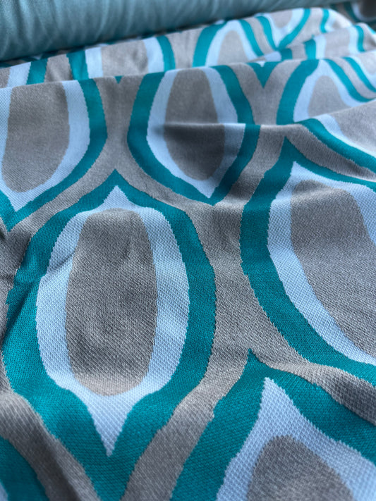 PORTIA 100 jersey jacquard with lurex