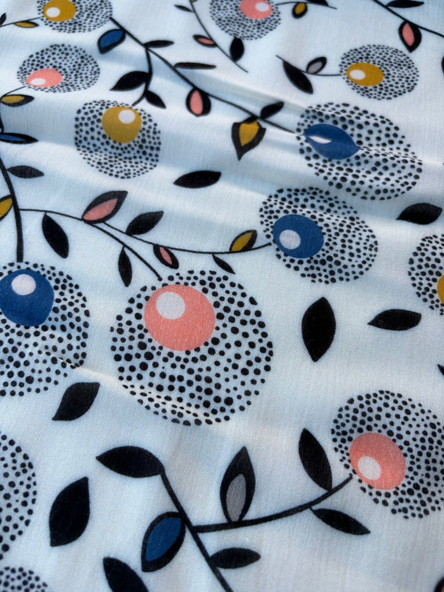 BURNS 008 floral print cotton voile