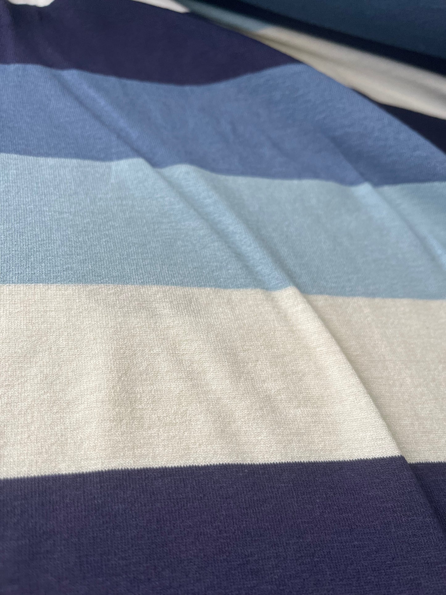 BLUE ZONE 019 viscose jersey stripes