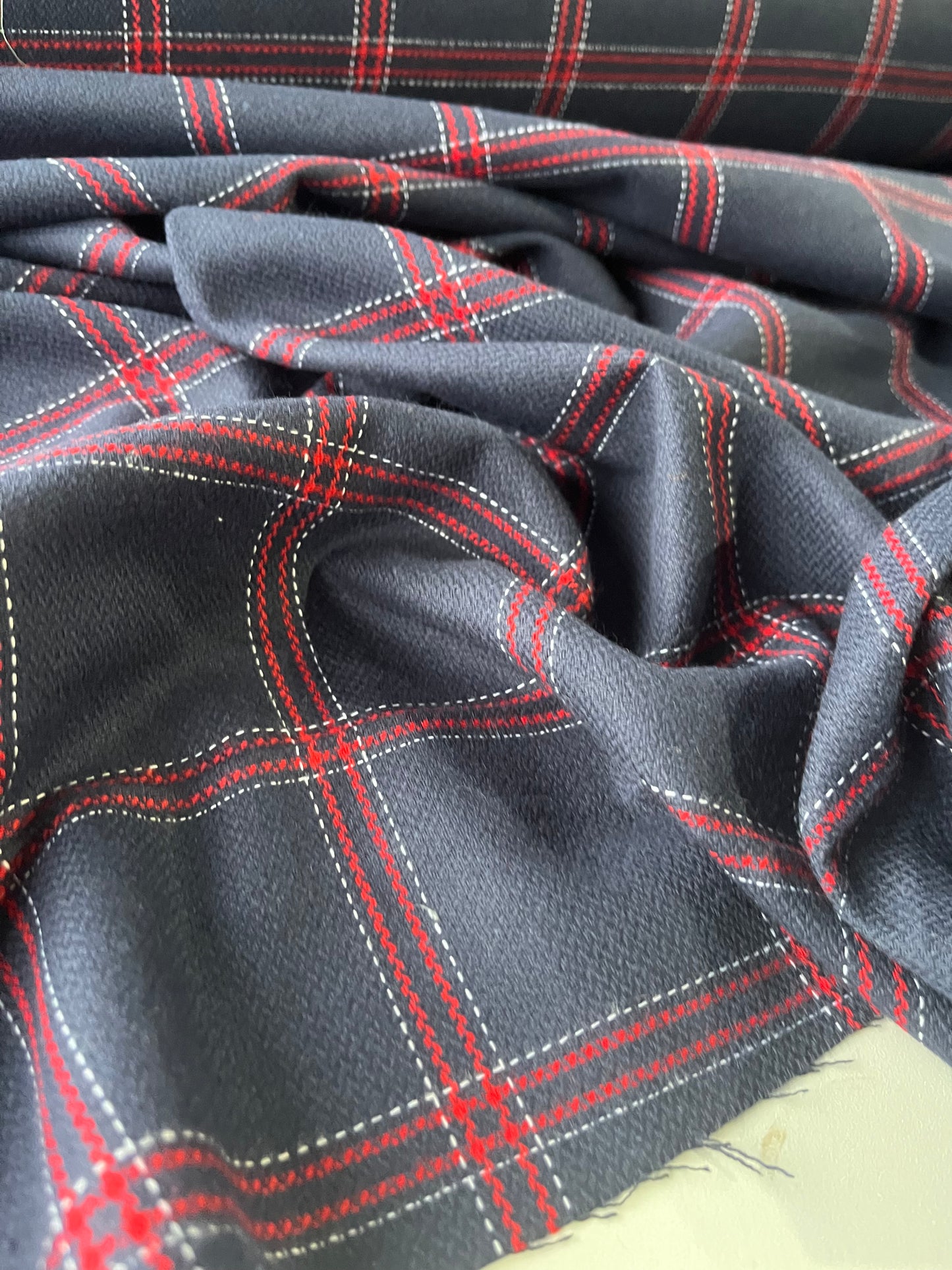 BLUE ZONE 020 heavy cotton check