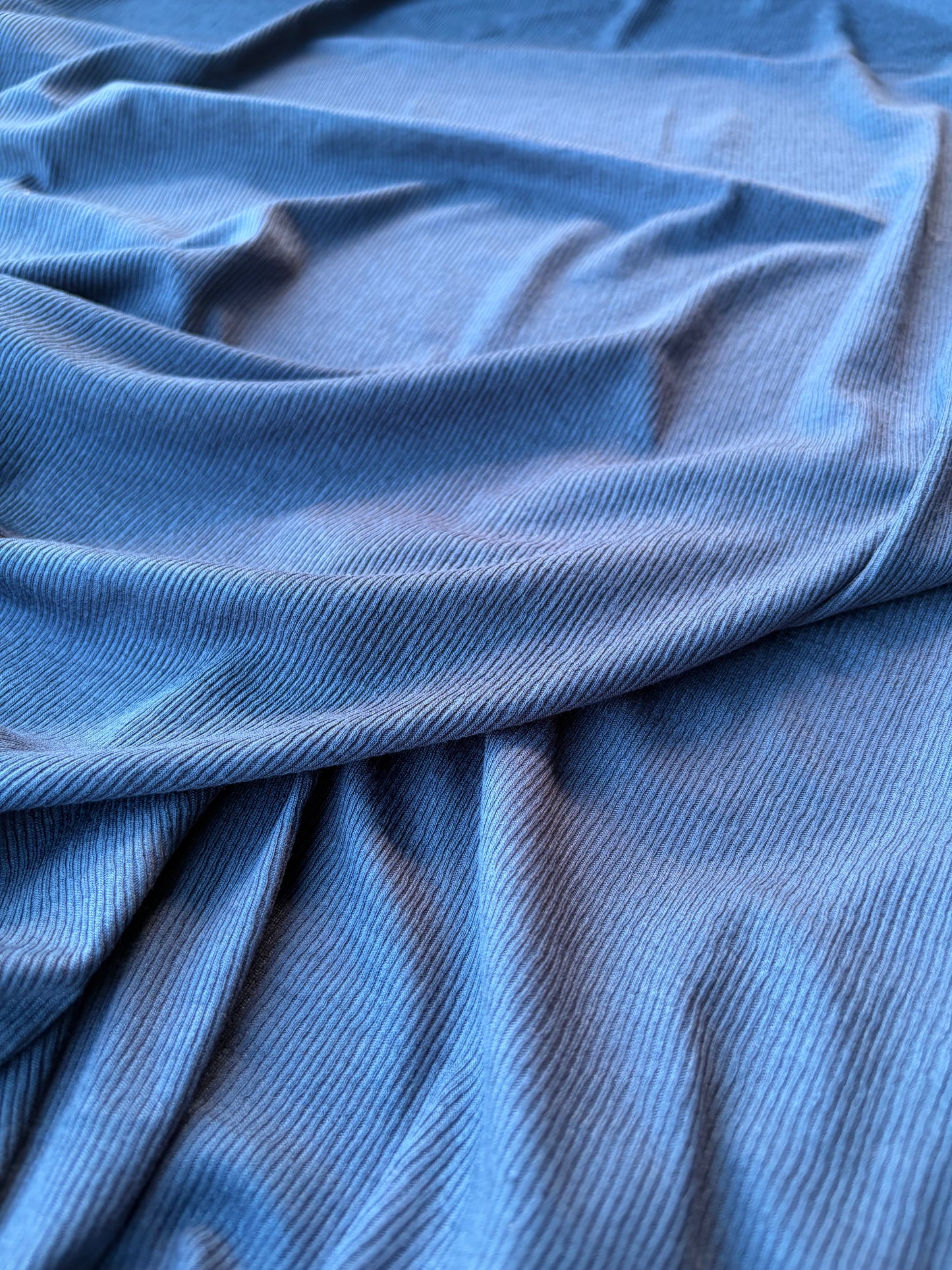 BURNS 010 indigo cotton 2x1 rib jersey