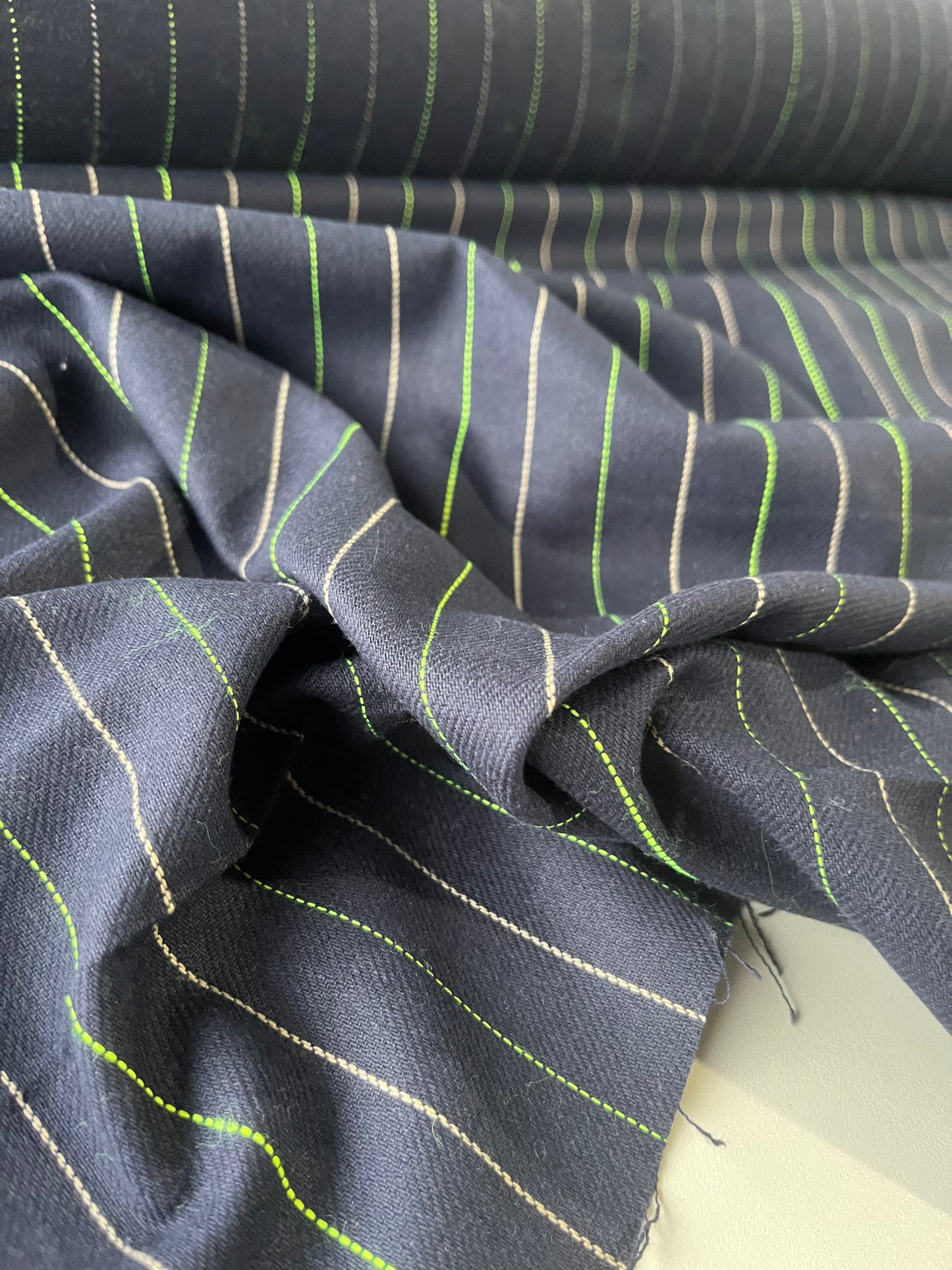 BLUE ZONE 021 heavy cotton stripe