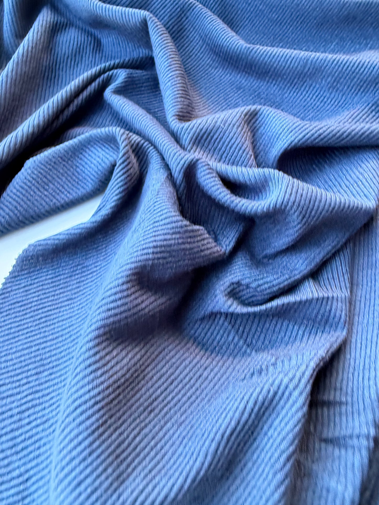 BURNS 010 indigo cotton 2x1 rib jersey