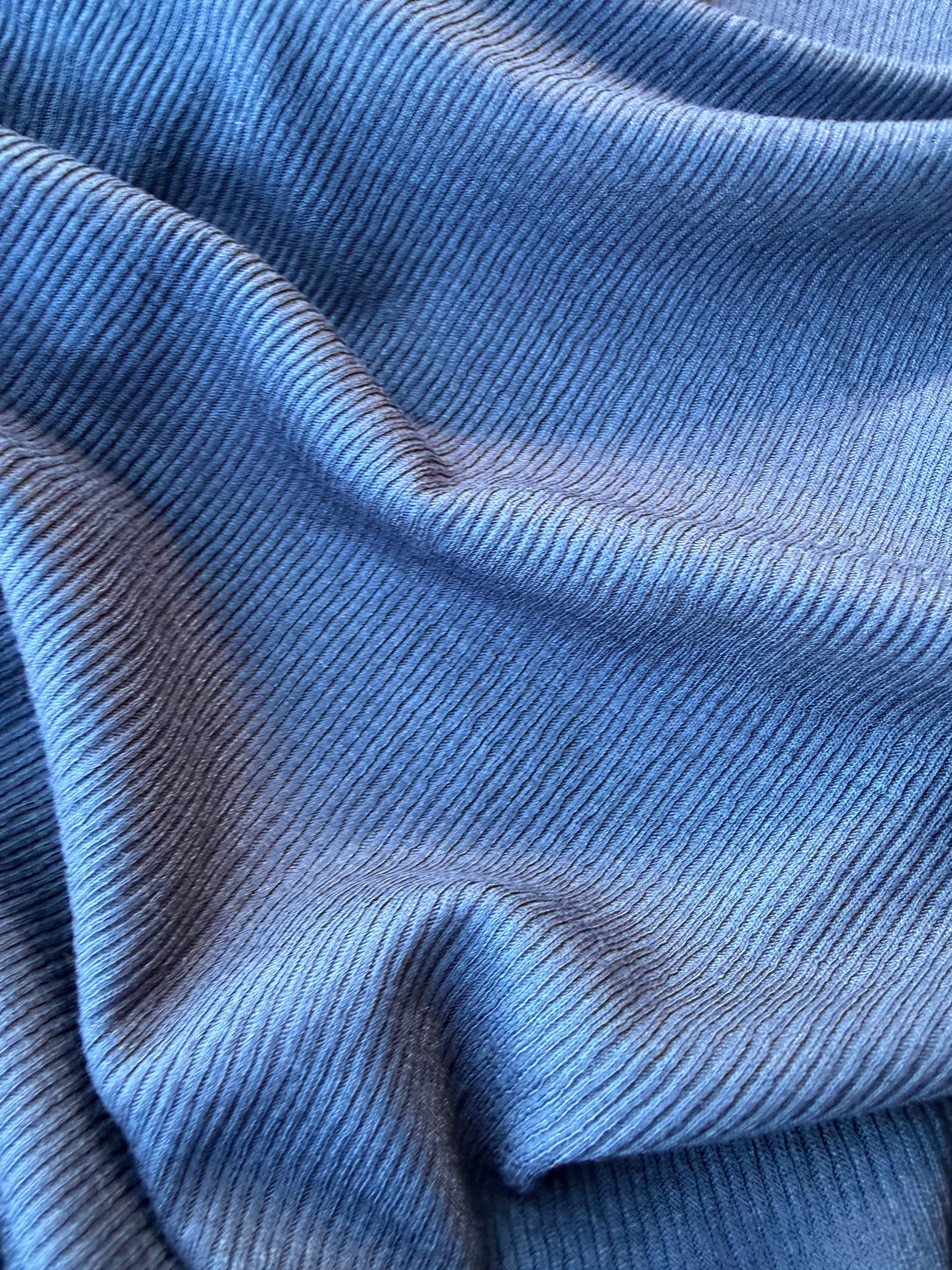 BURNS 010 indigo cotton 2x1 rib jersey