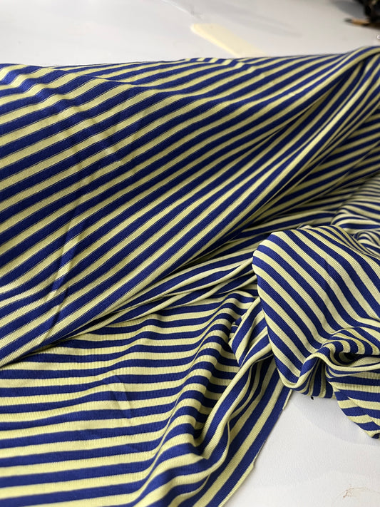 BLUE ZONE 022 viscose jersey stripes