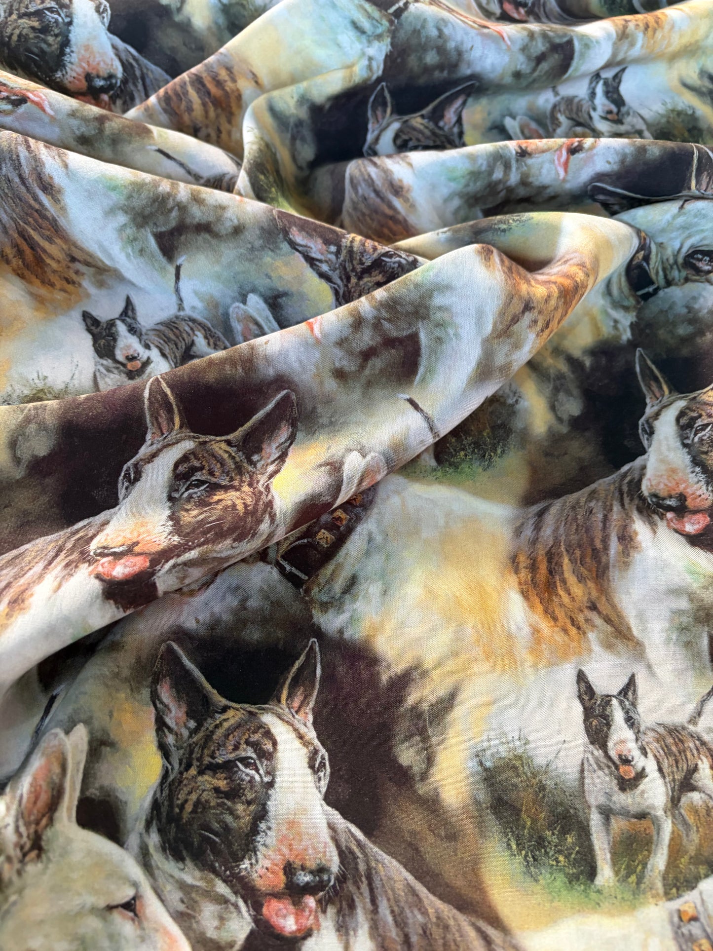 BOB 035 viscose  fibrane American stafford print