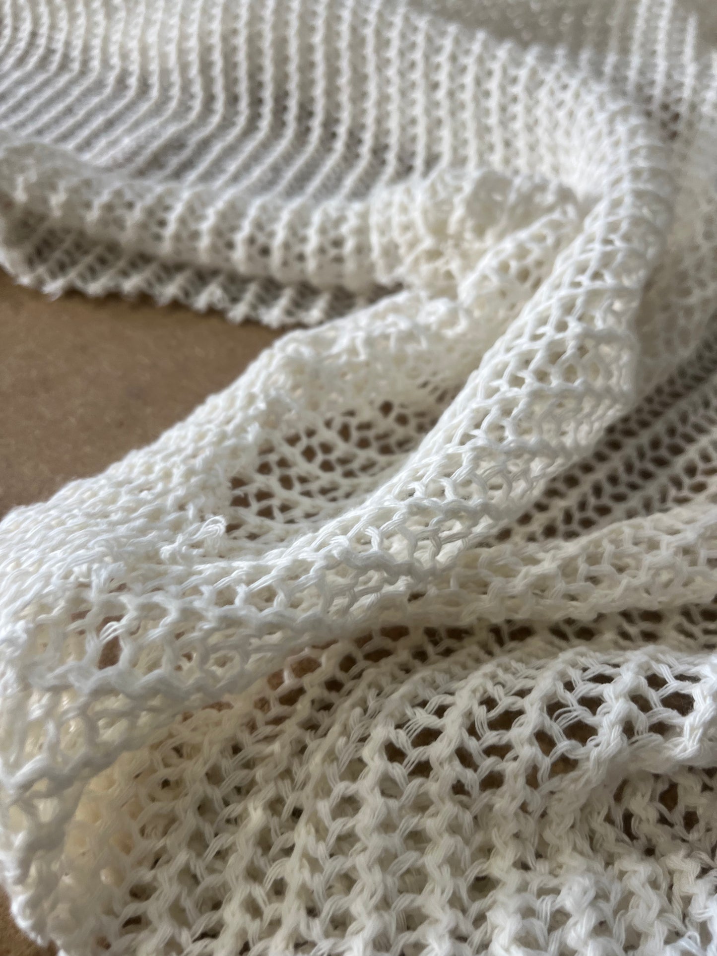 Cesare 004 cotton crochet white